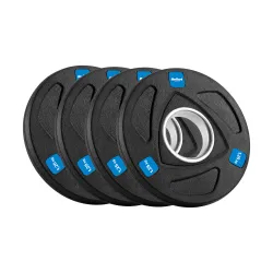 Obciążenie żeliwne olimpijskie gumowane zestaw 4x1.25kg, otwór 51mm , REBEL ACTIVE Obciążenie żeliwne olimpijskie gumowane zestaw 4x1.25kg, otwór 51mm , REBEL ACTIVE