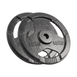 Obciążenie żeliwne zestaw 2x10kg, otwór 31mm, talerz z uchwytami, REBEL ACTIVE
