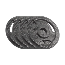Obciążenie żeliwne zestaw 4x1.25kg, otwór 31mm, talerz z uchwytami, REBEL ACTIVE