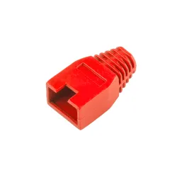 Osłona gumowa wtyku 8p8c RJ45 czerwona Osłona gumowa wtyku 8p8c RJ45 czerwona