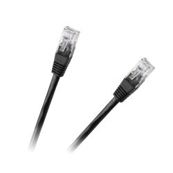 Patchcord kabel UTP 8c wtyk-wtyk 0,5m CCA czarny