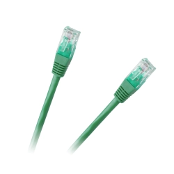 Patchcord kabel UTP 8c wtyk-wtyk 1.5m CCA zielony