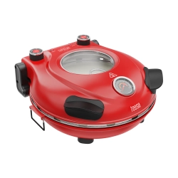 Piec do pizzy TEESA SUPREME + , 1200 W, 32 cm , okienko , wyjmowany kamień, sterowanie dwiema grzałkami Piec do pizzy TEESA SUPREME + , 1200 W, 32 cm , okienko , wyjmowany kamień, sterowanie dwiema grzałkami