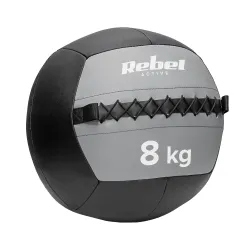 Piłka lekarska do ćwiczeń 8 kg REBEL ACTIVE Piłka lekarska do ćwiczeń 8 kg REBEL ACTIVE