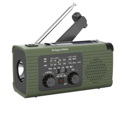 Radio solarne, przenośne radio awaryjne SOS, powerbank 5000mAh, latarka, dynamo, Kruger&Matz Radio solarne, przenośne radio awaryjne SOS, powerbank 5000mAh, latarka, dynamo, Kruger&Matz