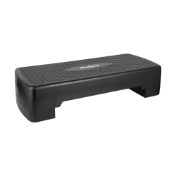 Step do aerobiku i ćwiczeń fitness, 2 stopnie, 68cm, czarny, REBEL ACTIVE Step do aerobiku i ćwiczeń fitness, 2 stopnie, 68cm, czarny, REBEL ACTIVE