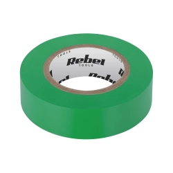 Taśma izolacyjna klejąca REBEL (0,13 mm x 19 mm x 10 yd) zielona