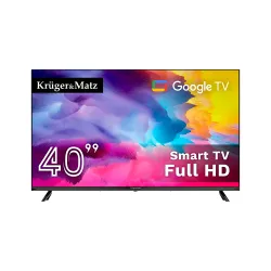 Telewizor Kruger&Matz 40" FHD Google TV 5.0, DVB-T2/S2/T/C H.265 HEVC Telewizor Kruger&Matz 40" FHD Google TV 5.0, DVB-T2/S2/T/C H.265 HEVC