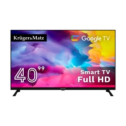 Telewizor Kruger&Matz 40" FHD Google TV 5.0, DVB-T2/S2/T/C H.265 HEVC Telewizor Kruger&Matz 40" FHD Google TV 5.0, DVB-T2/S2/T/C H.265 HEVC
