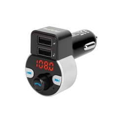 Transmiter samochodowy z funkcją  bluetooth (2 gniazda USB)