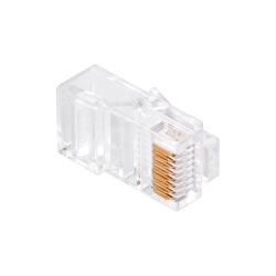 Wtyk telefon.  RJ45  8P 8C(drut)przelotowy CAT.5E