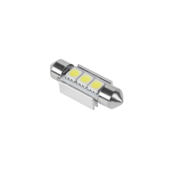 Żarówka samochodowa LED (Canbus) SV8,5 11x36mm 3x5050 SMD,  biała