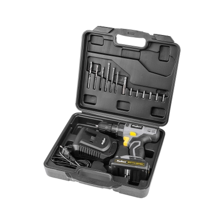 Akumulatorowa wiertarko-wkrętarka udarowa 20V 2A box