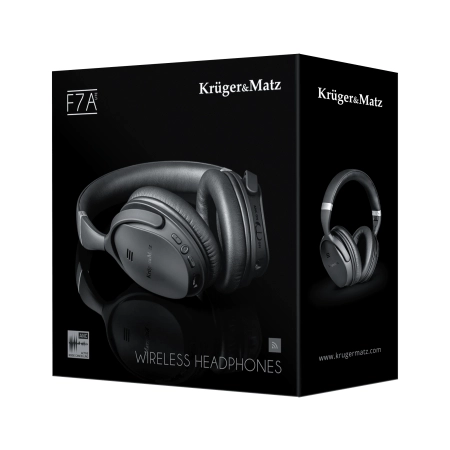 Bezprzewodowe słuchawki nauszne z ANC Kruger&Matz F7A Lite