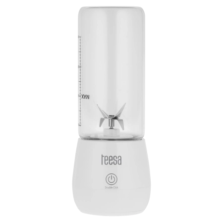 Blender bezprzewodowy, szklany kubek, 450ml, 100W , 6 noży
