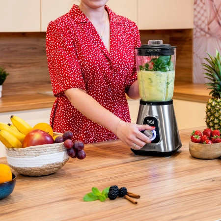 Blender kielichowy EASY EXPERT GO 1300W , szklany kielich 1,5L + kubek podróżny 600 ml