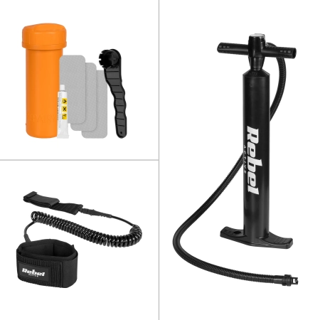 Deska SUP REBEL ACTIVE pompowana 244x76x10, zestaw