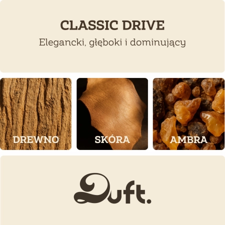 Drewniany zapach do samochodu DUFT Classic Drive - naturalny dyfuzor z uchwytem