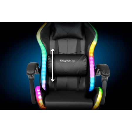 Fotel gamingowy Kruger&Matz GX-150 Czarny LED