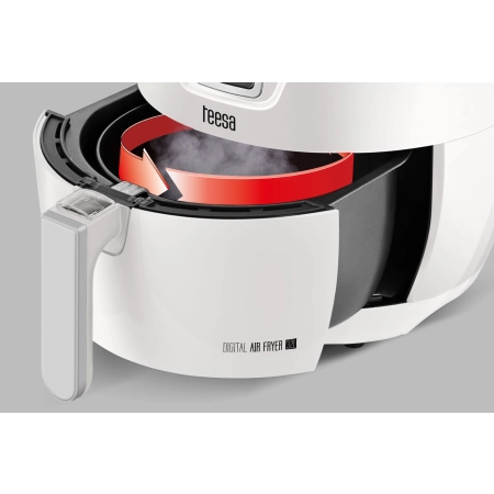 Frytkownica beztłuszczowa TEESA DIGITAL AIR FRYER 3,2L WHITE