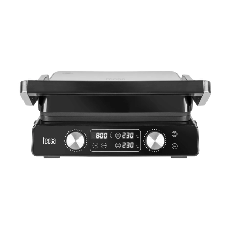 Grill elektryczny TEESA , panini grill , opiekacz, 3 pozycje , wyjmowane wkłady, 2000W