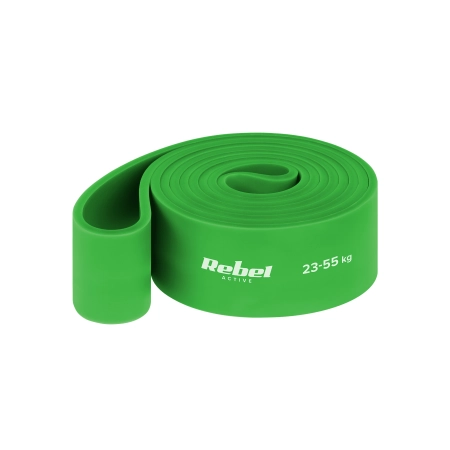 Guma do ćwiczeń TPE - Power Band PT-5, zielona 23-55 kg  REBEL ACTIVE