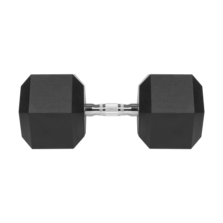 Hantel żeliwny gumowany HEX 35 kg REBEL ACTIVE