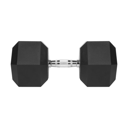Hantel żeliwny gumowany HEX 40 kg REBEL ACTIVE