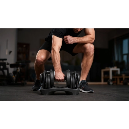 Hantel żeliwny regulowany automat 24 kg REBEL ACTIVE
