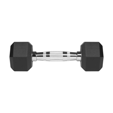 Hantle żeliwne gumowane HEX 2x2.5 kg REBEL ACTIVE