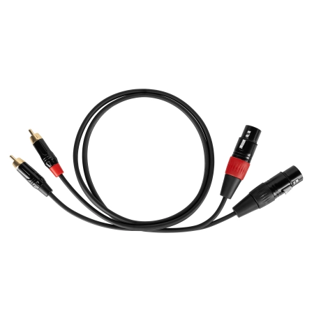Kabel połączeniowy Cabletech  XLR - 2RCA  1m