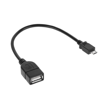 Kabel USB gniazdo A - wtyk micro USB 20cm