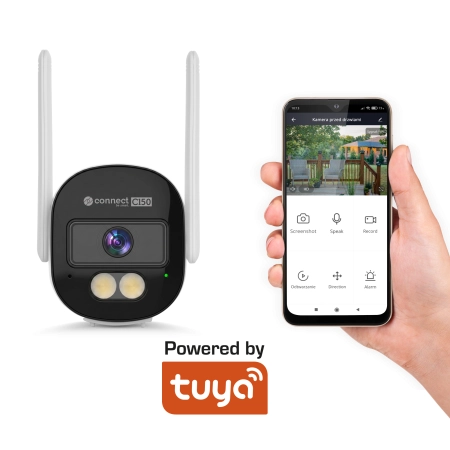 Kamera Wi-Fi zewnętrzna Kruger&Matz Connect C150 Tuya Smart Life 2K, H.265, IR