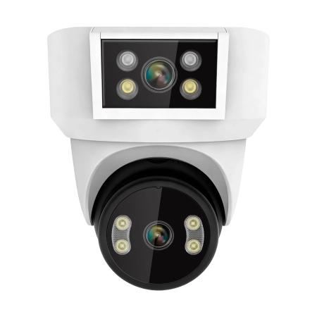 Kamera WiFi Kruger&Matz Connect C180 2x Obiektyw PTZ 360° 2K Tuya Smart Life Kolor Nocą Audio AI
