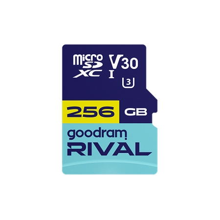Karta pamięci microSD 256  GB V30 UHS-III Goodram Rival z adapterem