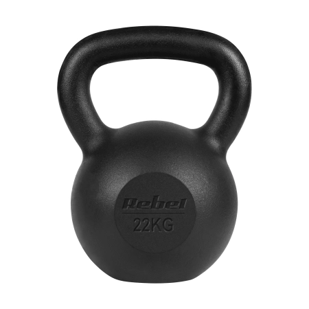 Kettlebell żeliwny 22kg, REBEL ACTIVE
