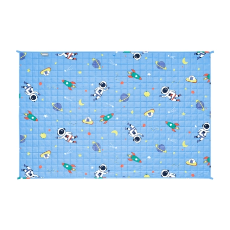 Kołdra obciążeniowa PREMIUM z bawełny, koc sensoryczny dla dzieci, 100x150 cm, 3 kg, kosmos