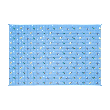 Kołdra obciążeniowa PREMIUM z bawełny, koc sensoryczny dla dzieci, 100x150 cm, 4 kg, kosmos