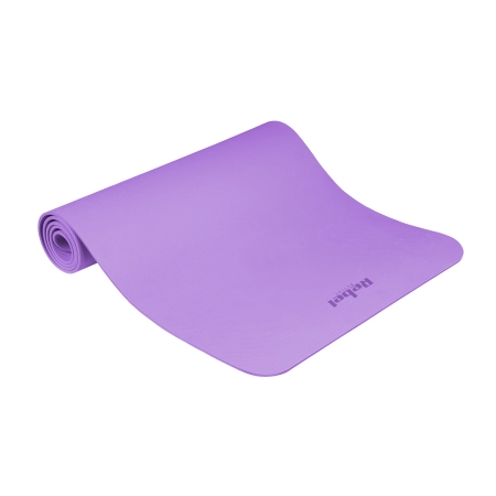 Mata gimnastyczna do ćwiczeń joga, pilates, fitness, 183x61cm, grubość 1cm, materiał TPE, fioletowa, REBEL ACTIVE