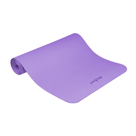 Mata gimnastyczna do ćwiczeń joga, pilates, fitness, 183x61cm, grubość 4mm, materiał TPE, fioletowa, REBEL ACTIVE