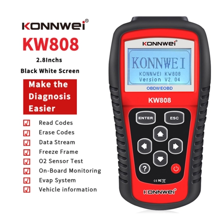 Miernik diagnostyczny, skaner OBD2  Konnwei KW808