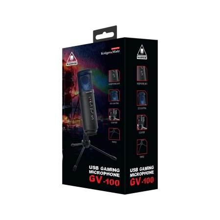 Mikrofon gamingowy / vlogerowy na USB  Kruger&Matz Warrior GV-100