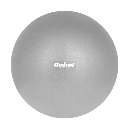 Mini piłka gimnastyczna do pilates rehabilitacyjna 25cm, kolor szary , REBEL ACTIVE