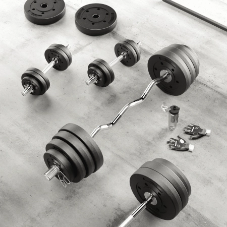 Obciążenie bitumiczne olimpijskie zestaw 2x15kg, otwór 51mm , REBEL ACTIVE