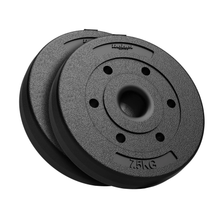 Obciążenie bitumiczne olimpijskie zestaw 2x7.5kg, otwór 51mm , REBEL ACTIVE