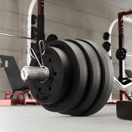 Obciążenie bitumiczne olimpijskie zestaw 2x7.5kg, otwór 51mm , REBEL ACTIVE