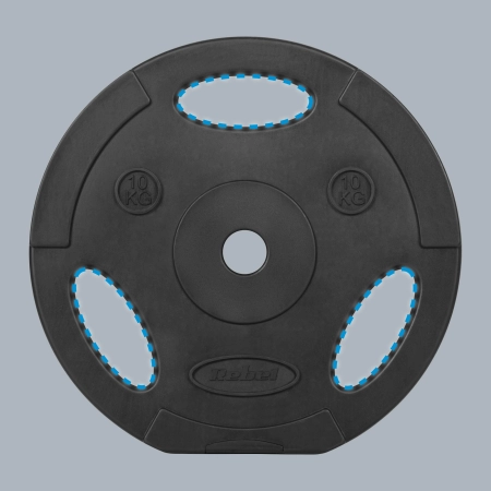 Obciążenie bitumiczne zestaw 2x10kg, otwór 31mm, talerz z uchwytami, REBEL ACTIVE