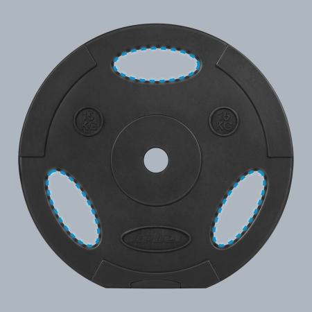 Obciążenie bitumiczne zestaw 2x15kg, otwór 31mm, talerz z uchwytami, REBEL ACTIVE