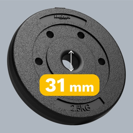 Obciążenie bitumiczne zestaw 4x2.5kg, otwór 31mm,  REBEL ACTIVE