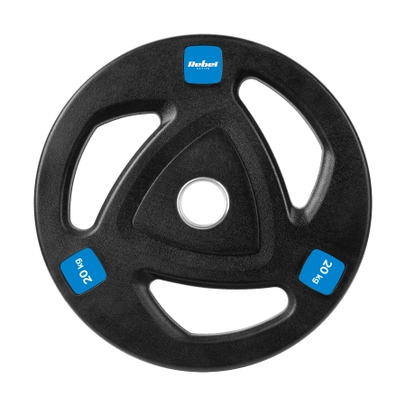 Obciążenie żeliwne olimpijskie gumowane 20kg, otwór 51mm , REBEL ACTIVE